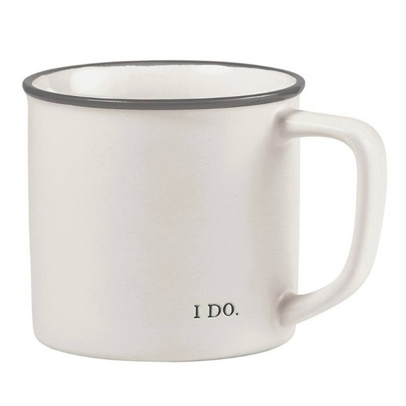 Santa Barbara Design Studio Other - I Do Mug Matte White Stoneware 16oz NWT